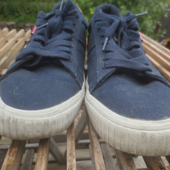 Levi's Red Tab Blue Canvas Casual Sneaker Shoes - Size 10 Men's. - Picture 3 of 14